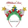 Nicute Light Up Christmas Headband Green LED Xmas Hair Hoop Glow Festival Party Hair Band for Women and Girls (Green 2)