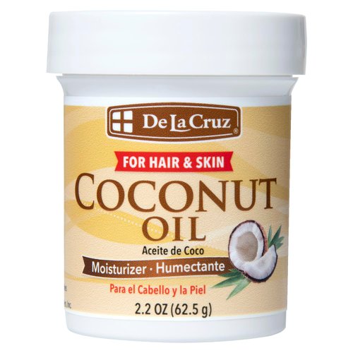 De la Cruz Coconut Oil - Expeller Pressed Coconut Oil for Skin and Hair - Natural Moisturizer for Skin and Hair - 2.2oz