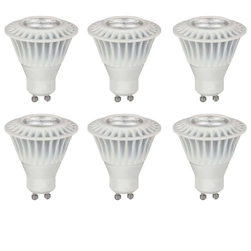 TCP 25W Equivalent, LED GU10 Base MR16 Flood Light Bulbs, Dimmable, Soft White (6 Pack)