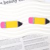 Totelux Pencil Hair Clips Back to School Alligator Clips Hair Barrette Cute Yellow Pencil Hairpin Hair Accessories for Toddler Girls Student Kindergarten Teacher 2PCS