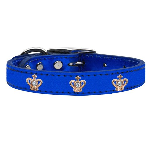 Mirage Pet Products Fleetwood Dog Collar, 22-Inch, Turquoise with Turquoise Stones