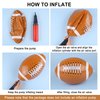 durony 12 Pieces Football Beach Ball 11 Inch Inflatable Football Bouncing Sports Ball Bouncy Toy Favors for Football Birthday Party Summer Beach Pool Games Decorations