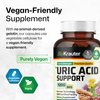 BIO KRAUTER Uric Acid Support Capsules - Kidney Health Supplement w/Tart Cherry 10:1 Extract - Milk Thistle & Turmeric Extract - Uric Acid & Joint Support Capsules - 100 Vegan Caps