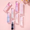 Magic Color Changing Lip Oil Temperature Change Lip Glow Oil Moisturizing Plumping Lip Gloss, No-Sticky Transparent Lip Care Tinted Lip Gloss Oil (02# Blue to Pink)
