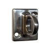 Rope Stanchion Decorative Stainless Steel Wall Plate Holder, CROWD CONTROL CENTER (Mirror)
