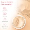 LIGHT CONCEALER with Blending Brush Mineral Makeup Matte Loose Corrector Powder Bare Skin Cover Up Hide Blemishes Redness Under Eyes Dark Circles Scars Baked On Full Coverage SPF 20