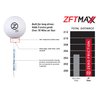 Zero Friction Unisex MAXX 3-Prong 2-3/4 Golf Tees, Grey/Black (24 Tees/Pack) Grey