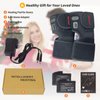 FEETMOR Heated Knee Brace Wrap with Massage - Heated Knee Massager,Heated Knee Braces for Knee Pain, Osteoarthritis, Meniscus Tear, Knee Heating Pad for Men or Women(Double)