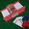 Evelots Playing Cards Shuffler - 2 Deck Card Holder, Easy Hand Cranked System, Card Shuffling Machine, Casino Card Shuffler for Blackjack Poker Texas Hold Em | Card Games