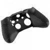 eXtremeRate Soft Anti-Slip Silicone Controller Cover Skins Thumb Grips Caps Protective Case for Xbox One X S Controller - Black