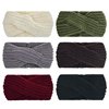DRESHOW 6 Pack Crochet Turban Headband for Women Warm Bulky Crocheted Headwrap Winter Accessories