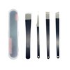 4 Pcs Pedicure Knife Set, Stainless Steel Foot File Rasp Dead Skin Corn Foot Callus Remover Kit Ingrown Toenail Knife Tools Foot Scraper Knife for Dead Skin (Black)