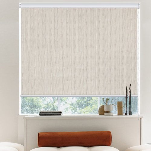 HIDODO Window Roller Shades, 100% Blackout Roller Blinds UV Protection Thermal Insulated Fabric, Blackout Roller Shades for Windows, Office, Bedroom, Doors, 22" W x 72 "L, Beige