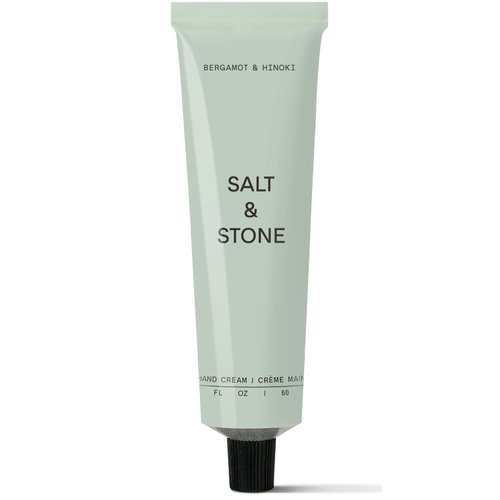 Salt & Stone Hand Cream for Women & Men | Bergamot & Hinoki | Hydrates, Nourishes & Softens Skin | Restores Dry Cracked Hands | Fast-Absorbing | Cruelty-Free & Vegan (2 fl oz)