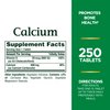 Nature's Bounty Calcium Carbonate & Vitamin D, Supports Immune Health & Bone Health, 600mg Calcium & 800IU Vitamin D3, 250 Tablets