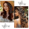 18Pcs Butterfly Clips Small Hair Clips with Rhinestones for Teens Women Y2K Glitter Hold Hair Jaw Clips Butterfly Clips Cute Hair Clips Headwear Gifts for Wedding Back School Hair Accessory Black