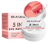 BEASICUI Under Eye Patches - 5 in 1 Under Eye Mask Hyaluronic Acid & Collagen,Under Eye Face Mask,Dark Circles and Puffy Eyes, Undereye Bags,Beauty & Personal Care products (Rose Scented 60 Pcs)
