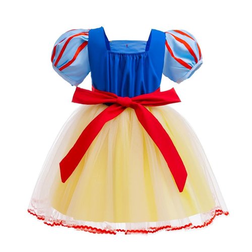 Dressy Daisy Princess Costumes with Headband Birthday Fancy Halloween Party Tulle Dress for Little Girls Size 5-6