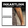 INKARTLINK Tattoo Tech, 2 Sheets Medium Semi Permanent Tattoo, Adult Art Design Temporary Tattoos, Lasts 1-2 Weeks, Waterproof, Realistic Look (Minimalist Line Armlet Design)