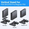 OIVO PS4 Stand Cooling Fan Station for Playstation 4/PS4 Slim/PS4 Pro with Dual Controller EXT Port Charger Dock Station and 12 Game Slots