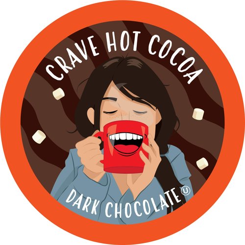 Crave Beverages Hot Chocolate Pods Variety Pack, Compatible with 2.0 K-Cup Brewers, Assorted Variety Pack 40 Count