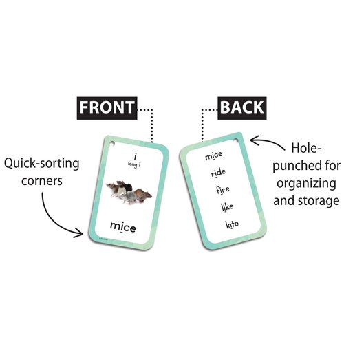 Teacher Created Resources Phonics Flash Cards (EP62071), Medium