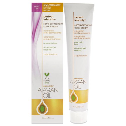 One n Only Argan Oil Perfect Intensity Semi-Permanent Color Cream - Pastel Lilac Hair Color Unisex 3 oz