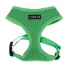 Puppia Soft Dog Harness No Choke Over-The-Head Triple Layered Breathable Mesh Adjustable Chest Belt and Quick-Release Buckle, Green, X-Small