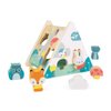 Janod - Pure Wooden Shape Sorter - Early Learning Toy - 6 Pieces Included - Handling and Building - Water-Based Paint - from 18 Months Old, J05150