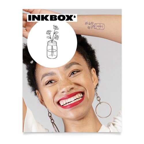 Inkbox Temporary Tattoos, Semi-Permanent Tattoo, One Premium Easy Long Lasting, Water-Resistant Temp Tattoo with For Now Ink - Lasts 1-2 Weeks (Hand of Friendship)