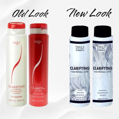 Tressa Professional Clarifying, Deep Cleansing, Color Safe Formula, Removes Dulling Deposits & Product Build Up, Brightens Highlighted, Bleached & Gray Hair. For All Hair Types - Duo, 13.5 Fl Oz.