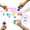 Skoolzy Rainbow Wooden Numbers Puzzle 13 Piece Set - Kids Can Learn Addition Subtraction Educational Counting Math Montessori Toys for Toddlers Preschool Wood Toy Learning Blocks for Kids Ages 3+