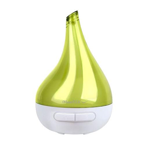 Drop-Shaped Cool Mist Humidifier Ultrasonic Aroma Essential Oil Diffuser w/LED Light for Office Home Room Vehicle Study Yoga Spa
