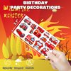8 Sheets (96PCS) Fire Truck Temporary Tattoos Themed Firefighter Birthday Party Supplies Favors Decorations Stickers for Kids Gifts Classroom School Prizes Rewards