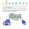 DTECH 6 Feet USB to RS232 DB9 Female Serial Adapter Cable Windows 11 10 8 7 Mac Linux Serial to USB 2.0 (PL2303 Chip)