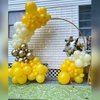 Yellow Balloons 110Pcs Yellow Balloon Garland Arch Kit 5/10/12/18 Inch Matte Latex Yellow Balloons Different Sizes as Honey Bee Gender Reveal Balloons Baby Shower Birthday Sunflower Party Decorations