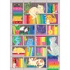 Cobble Hill 1000 Piece Puzzle - Rainbow Cat Quilt - Sample Poster Included