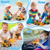 Toddler Toys for Ages 2-4, Kids Toys for 2 3 Year Old Boy Girls,Dump Truck Cement Mixer Excavator Toy Cars Set, BPA Free, Phthalates Free, PVC, Outdoor Toddler Boy Toys Birthday