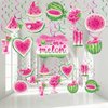 Pajean 51 Pieces One in a Melon Hanging Swirl Decorations Watermelon Birthday Party Decorations Pink Sweet Watermelon Party Supplies for Girls Hole in One Birthday Party, Baby Shower