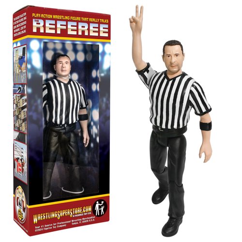 Three Counting and Talking Wrestling Referee Action Figure
