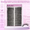 Wispy Spiky Lash Clusters Cat Eye Lashes 12-17mm Manga Cluster Eyelash Extensions C Curl Natural False Eyelashes 156 Pcs Left & Right Individual Lashes with Thin Band Beginner Friendly, by Anforlin