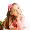 7Rainbows 1 Pcs Grosgrain Ribbon Pink Carnation Flower Headbands for Girls Toddlers Teens.