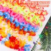 JMUQ 24 Count Hawaiian Leis, Luau Party Decorations Hawaii Silk Flower Lei Necklace,Tropical Party Favors for Beach Holiday Wedding Birthday Party, Aloha Summer Pool Party Supplies