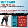 KEKING® Calf Compression Sleeves for Men Women, Leg Compression Sleeves, Footless Compression Socks for Running, Shin Splint Support for Sports, Varicose Vein Treatment Legs & Pain Relief, Gray L/XL