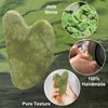 BLHLA Gua Sha Facial Tools for Skin Care Massage Tools for Self Care Jade Body GuaSha Stone Spa Kit Face Sculpting Tool for Beauty Puffiness Reduction Muscle Tension Relief Jawline Sculptor Green