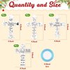 CY2SIDE 80PCS Color Your Own Christmas Nativity Cross Make Your Own Nativity Scene Cross Ornaments for Kids DIY Christmas Christian Religious Sunday School Crafts for Kids and Fun Home Activities