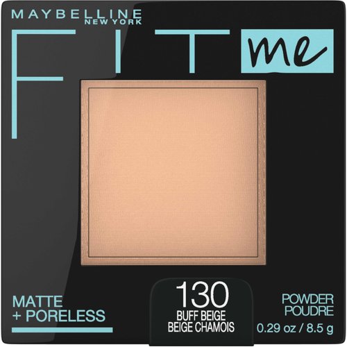 Maybelline Fit Me Matte + Poreless Pressed Face Powder Makeup & Setting Powder, Buff Beige, 1 Count