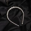 Jumwrit Bridal Pearl Headbands White Faux Pearl Headbands Bridal Hair Hoop Big Pearl Tiara Crown Wedding Hair Accessories for Women Girls(3pcs)