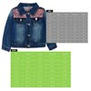 Peacolate 2-11Y Little&Big Girls Sequin Outerwear Embroidery Denim Jacket(Butterfly,7-8y)