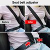 Qijk Seat Belt Clips Seat Belt Adjuster Car Seat Belt Buckle Adult Children Pregnant Women Comfortable Universal Shoulder and Neck Seat Belt Positioner Latch